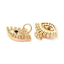 Brass Micro Pave Cubic Zironia Pendants&nbsp;KK-D065-05G