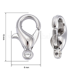 Zinc Alloy Lobster Claw Clasps&nbsp;E103