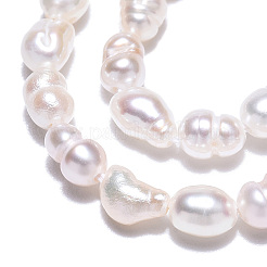 Natural Cultured Freshwater Pearl Beads Strands&nbsp;PEAR-N012-03H