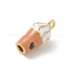 Brass Enamel Pendants&nbsp;KK-CBA1717-02G-02