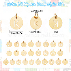 26Pcs 26 Style 304 Stainless Steel Charms&nbsp;STAS-SC0004-86