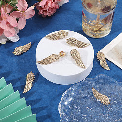 12 Pairs Wing Alloy Brooches&nbsp;JEWB-CA0001-82