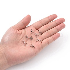 Tarnish Resistant 304 Stainless Steel Ice Pick Pinch Bails&nbsp;STAS-R182-03