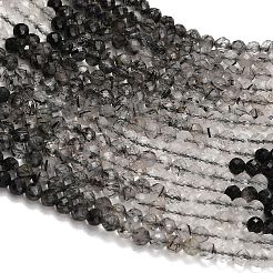 Natural Tourmalinated Quartz Beads Strands&nbsp;GG-CBA9722-A04-3mm