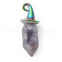 Natural Mixed Gemstone Pointed Pendants&nbsp;PALLOY-JF02182
