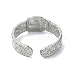 304 Stainless Steel Cuff Rings&nbsp;RJEW-M019-16P