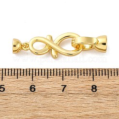 Brass Fold Over Clasps&nbsp;KK-U059-23G