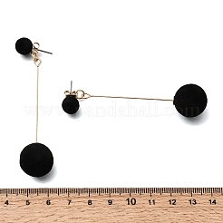 Iron Dangle Stud Earrings&nbsp;EJEW-D355-03G-01