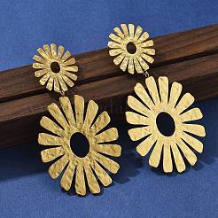 304 Stainless Steel Dangle Stud Earrings for Women&nbsp;EJEW-K268-12A-G