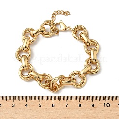 304 Stainless Steel Rolo Chain Bracelets for Women&nbsp;BJEW-S176-01G-C
