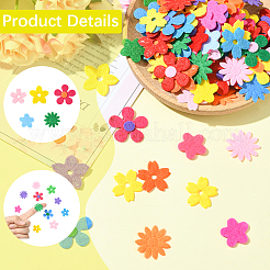 300Pcs 5 Styles Flower Non-Woven Accessories&nbsp;DIY-SC0031-15