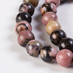 Natural Rhodonite Beads Strands&nbsp;G-K254-04-8mm