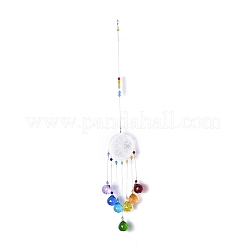 Crystals Chandelier Suncatchers Prisms Chakra Hanging Pendant&nbsp;AJEW-Q142-01