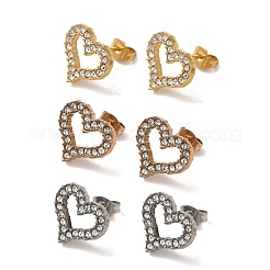 PVD Vacuum Plating 304 Stainless Steel Stud Earring&nbsp;EJEW-C099-05MC