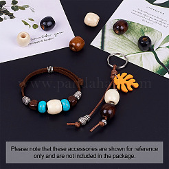 Natural Wood Beads&nbsp;WOOD-CD001-03-LF