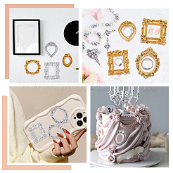 12Pcs 12 Style Resin Picture Frames&nbsp;RESI-CP0001-03