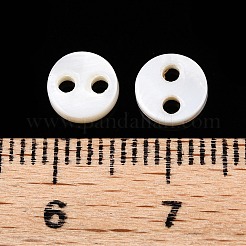 Natural Freshwater Shell Buttons&nbsp;X-SHEL-N036-04