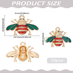 12Pcs Alloy Enamel Pendants&nbsp;ENAM-LP0002-64