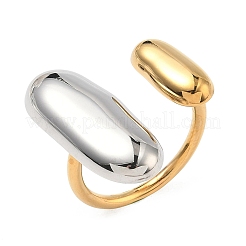 304 Stainless Steel Cuff Open Rings for Women&nbsp;RJEW-B158-02GP-01