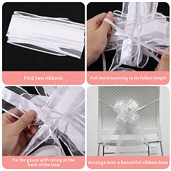 Polyester Pull Bows with Gauze Fabric&nbsp;AJEW-WH0485-10