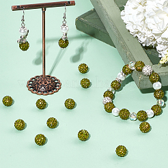 120Pcs Pave Disco Ball Beads&nbsp;RB-SC0001-13E