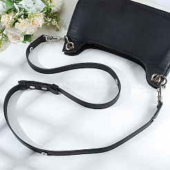 Adjustable Black Imitation Leather Bag Straps&nbsp;PURS-GL0001-05P