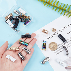 12 Pairs 6 Colors Zinc Alloy One-click Hook Buckle for Canvas Sports Shoes&nbsp;FIND-CP0001-40