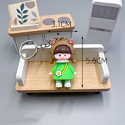 Girl PVC Bag Keychain&nbsp;LS-PW-WG0BCC7-04
