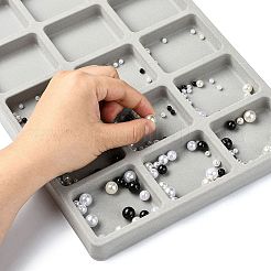 18 Grids Flocking PE Bead Design Boards&nbsp;ODIS-YW0001-04