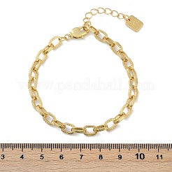 Brass Cable Chain Bracelets&nbsp;BJEW-H537-13G