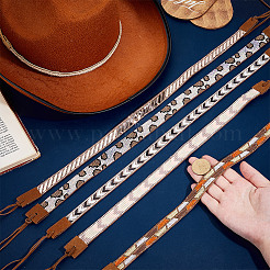 6Pcs 6 Styles Faux Suede & Glass Hat Bands&nbsp;DIY-HY0003-14