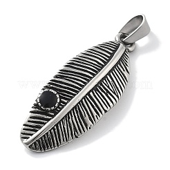 Retro 304 Stainless Steel Enamel Pendants&nbsp;STAS-Z098-28AS
