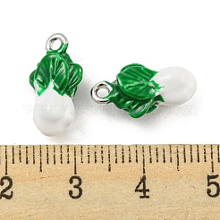 Brass Enamel Pendants&nbsp;KK-P258-17C-G