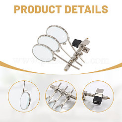 2Pcs Portable Clip-On Magnifying Glass&nbsp;AJEW-CA0005-33