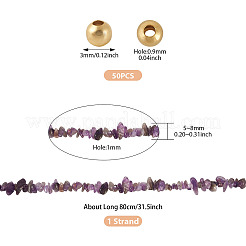 1 Strand Natural Amethyst Chip Beads Strands&nbsp;G-TAD0001-05