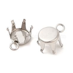 304 Stainless Steel Charms Rhinestone Claw Settings&nbsp;STAS-U0025-02C-P