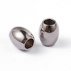 Tarnish Resistant Barrel 202 Stainless Steel Spacer Beads&nbsp;STAS-L176-03P