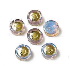 Transparent Spray Painted Glass Beads&nbsp;GLAA-I050-15