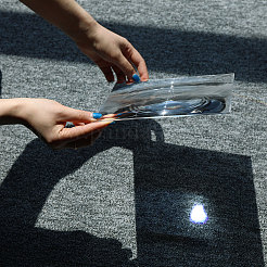 Acrylic Physics Optical Lens&nbsp;AJEW-WH0516-14A