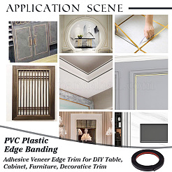 PVC Plastic Edge Banding&nbsp;DIY-WH0504-100A