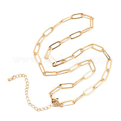 Brass Paperclip Chain Necklace Making&nbsp;KK-S356-575-NF