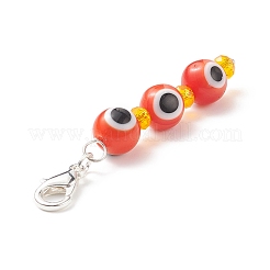 7 Chakra Handmade Lampwork Evil Eye Beaded Pendant Decorations&nbsp;HJEW-JM00792
