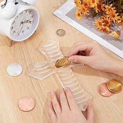 Acrylic Coin Base Display Holder&nbsp;ODIS-WH0078-05A