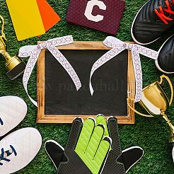 25 Yards Sport Theme Polyester Baseball Printed Grosgrain Ribbon&nbsp;SRIB-WH0011-290B