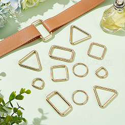 50Pcs 5 Style Iron Buckle Clasps&nbsp;IFIN-WR0001-12