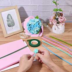 DIY Chenille Stem Tinsel Garland Craft Kits&nbsp;DIY-SC0033-14D