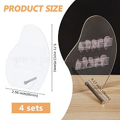 4 Sets Acrylic Nail Art Display Board&nbsp;ODIS-DC0001-06