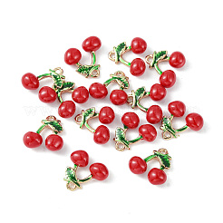 Brass Enamel Charms&nbsp;KK-G462-24LG