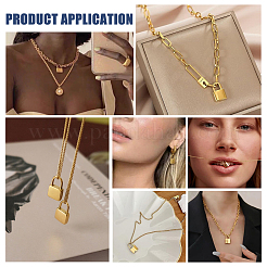 12Pcs 2 Styles 304 Stainless Steel Pendants&nbsp;STAS-UN0057-68