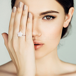 12Pcs 2 Colors Brass Open Cuff Ring Findings&nbsp;KK-UN0001-28